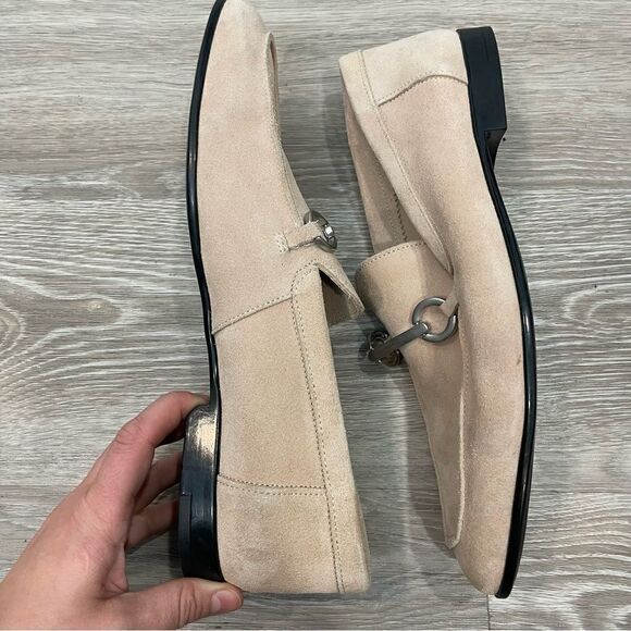 L’intervalle Fabio Pink Suede Loafer Boots Leather Made in Italy Sz 14 - Picture 8 of 9